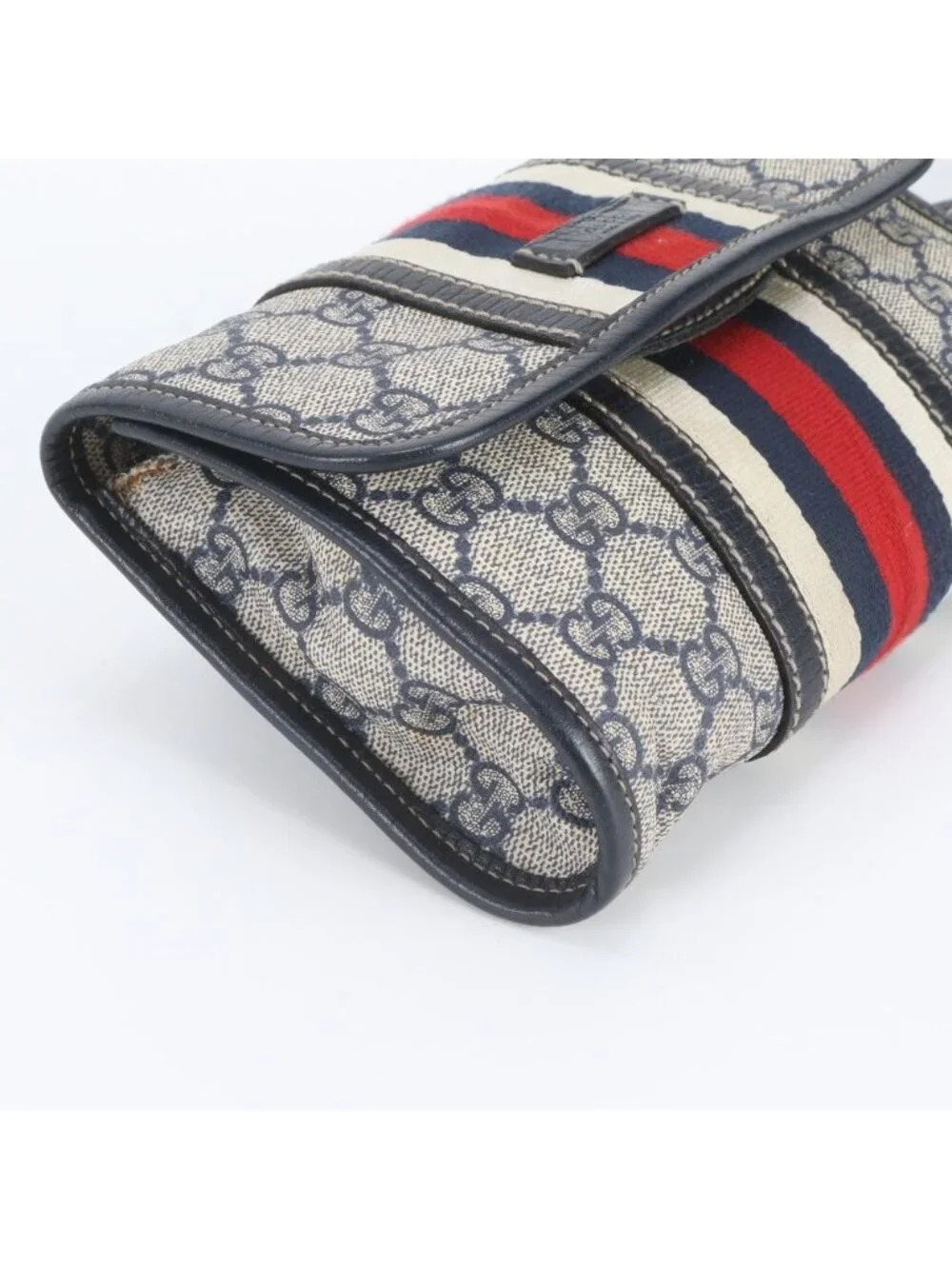 Gucci GG Supreme Sherry Line Leather 2-Way Belt Bag Crossbody Waist Pouch